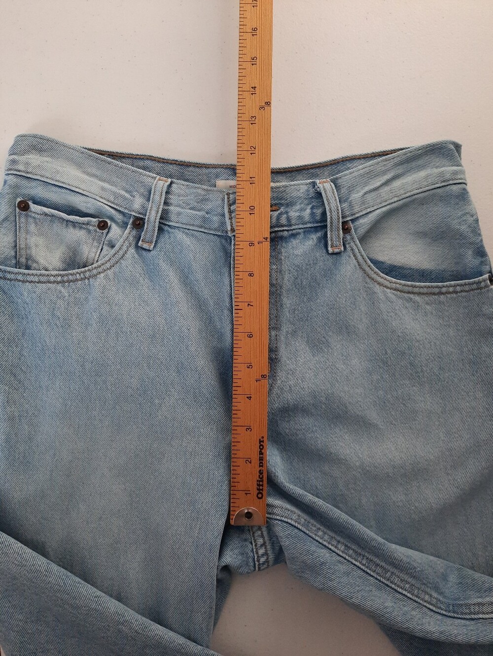 Levi's Middy Loose Boot Mid Rise Wide Leg Bootcut Jeans Easy Days Medium Wash 29 - Picture 10 of 14